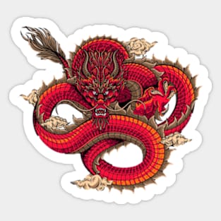 Red Dragon Sticker